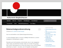 Tablet Screenshot of kulturverein-borgholzhausen.de